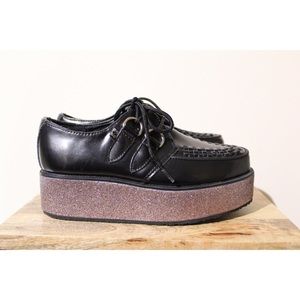T.U.K glitter wrapped Creepers